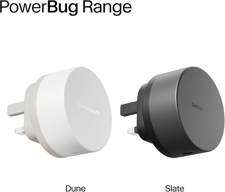 Twelve South PowerBug Magnetic Qi2 Wireless Wall Mount Charger &amp; 35W USB-C Port Hub with Standby Mod