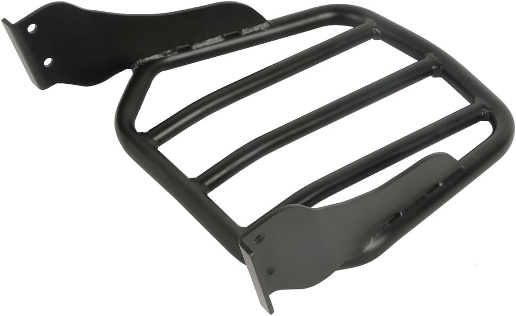 XMT-MOTOR Rückseite Gepäckträger Motorrad Schwarz für Harley Davidson Softail Fat Boy '07-'17 Softai
