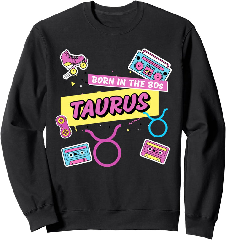 Taurus Zodiac Sign Retro Style Horoscope Birthday Gift Sweatshirt