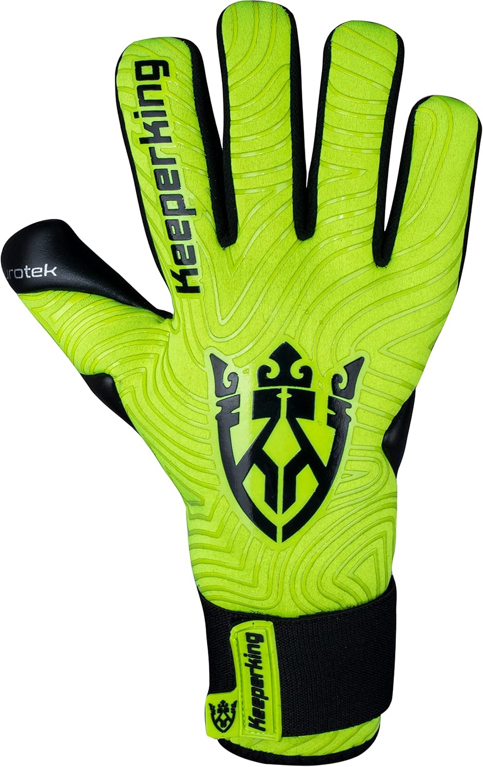 Keeperking Torwarthandschuhe für Erwachsene Fussballhandschuhe Herren Innennaht Profi Premier Grip 4