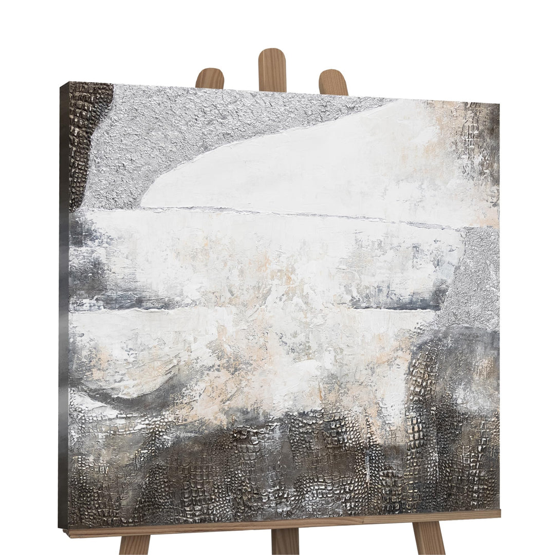 YS-Art Luxus Abstrakt Acryl Gemälde auf Leinwand Aussergewöhnlich handgemalt Wandbilder Wohnzimmer m