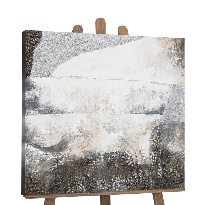 YS-Art Luxus Abstrakt Acryl Gemälde auf Leinwand Aussergewöhnlich handgemalt Wandbilder Wohnzimmer m