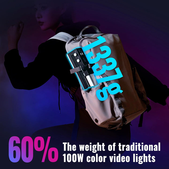 ZHIYUN CINEPEER C100 100W RGB Lichtstab, APP-Steuerung Videoleuchte Handgehalten 2700K-6500K CRI 95+