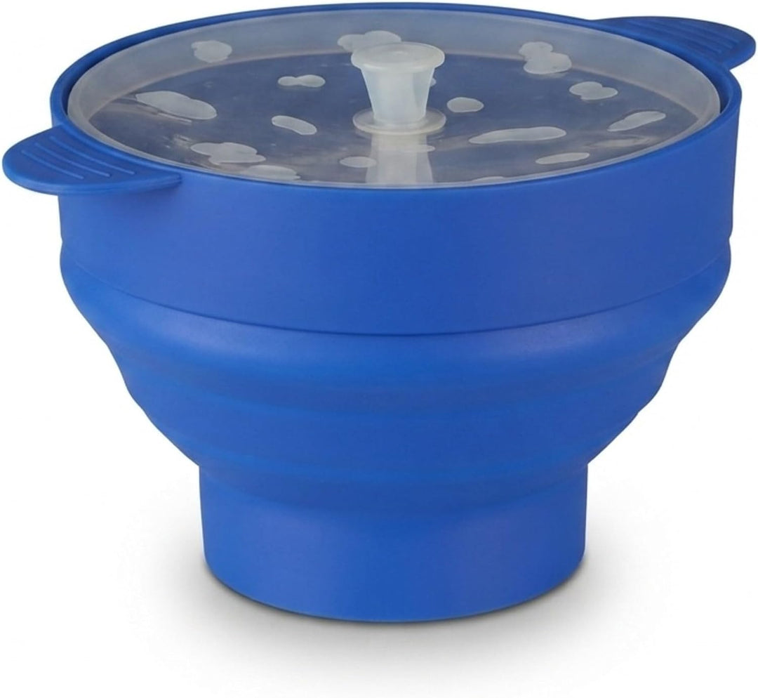 10 x Popcorn Maker Silikon für Mikrowelle, zusammenfaltbarer Popcorn Popper, Zubereitung ohne Öl, BP