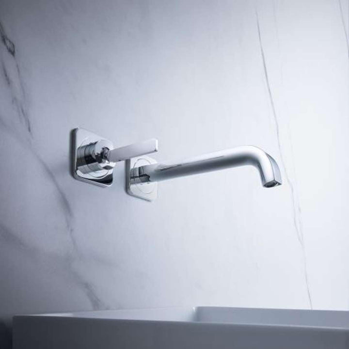 Axor 36106000 Wasserhahn Citterio E Einhebel-Waschtischarmatur Unterputz, Auslauf Länge 220mm, Wandm