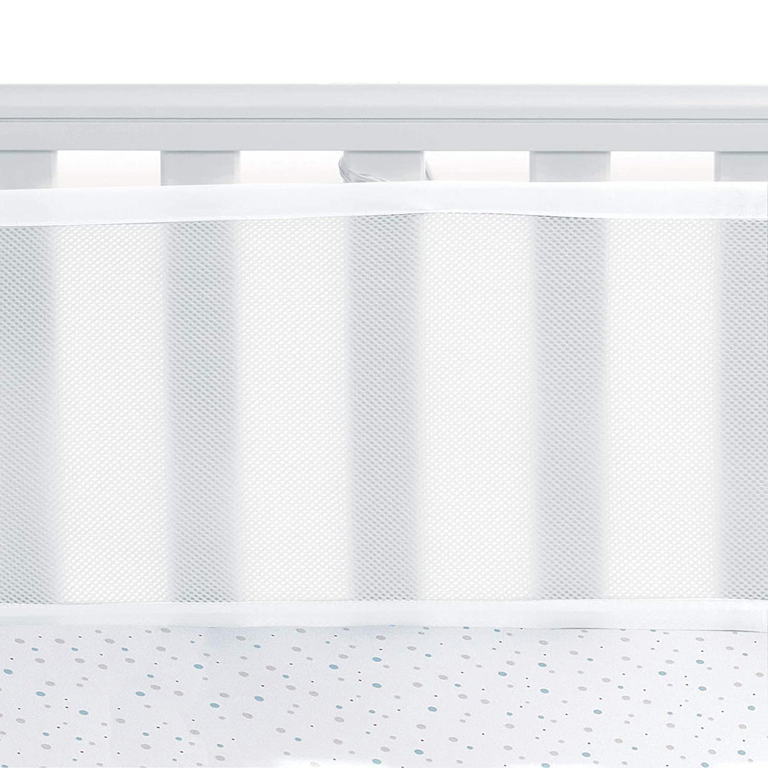 Babybett Leitplanke,Bettumrandung Nestchen,Atmungsaktiv Kinderbett Stossstange,Bettumrandung Babybet