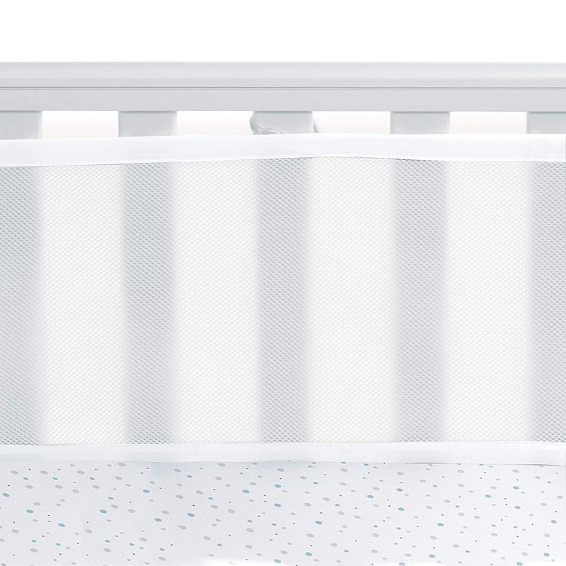 Babybett Leitplanke,Bettumrandung Nestchen,Atmungsaktiv Kinderbett Stossstange,Bettumrandung Babybet