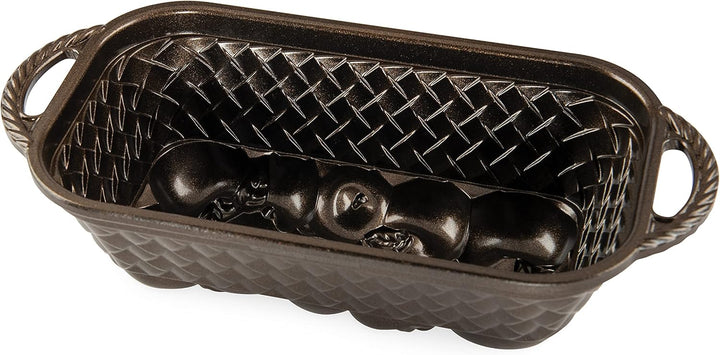 Nordic Ware Kastenform, Apfelkorb, für 6 Tassen, bronzefarben