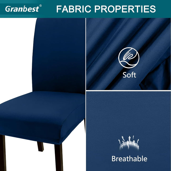 Granbest Super Dehnbar Essen Stuhlhusse, Universal Mikrofaser Parson Essen Stuhlhussen 6er Set, Abne
