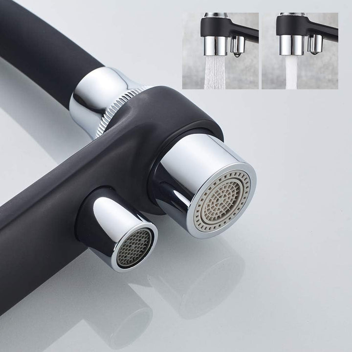GRIFEMA DOVER-G4010B-2 | Küchenarmatur - Küche Wasserhahn mit Flexibler Auslauf, Brause mit 2 Strahl
