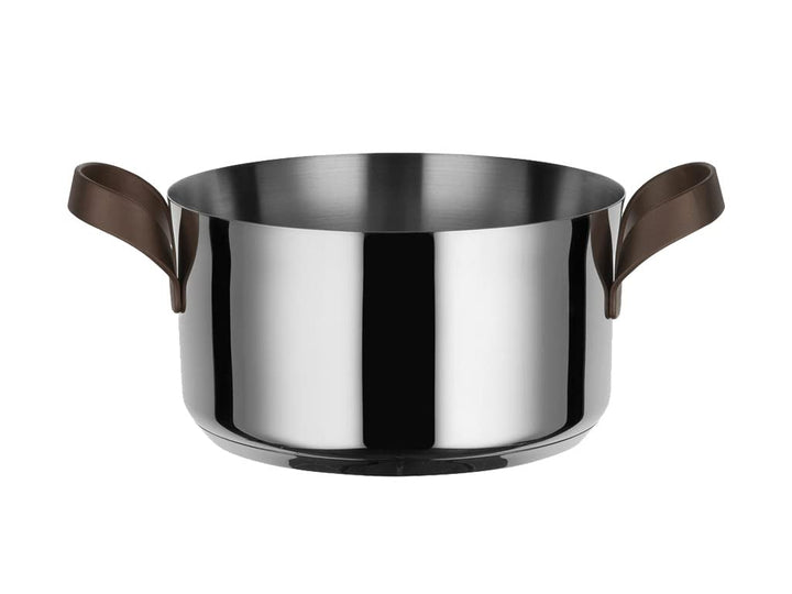 Alessi PU101/20 Edo Kasserolle mit zwei Griffen, Stainless Steel, Edelstahl Ø 20 Edelstahl, Ø 20 Ede