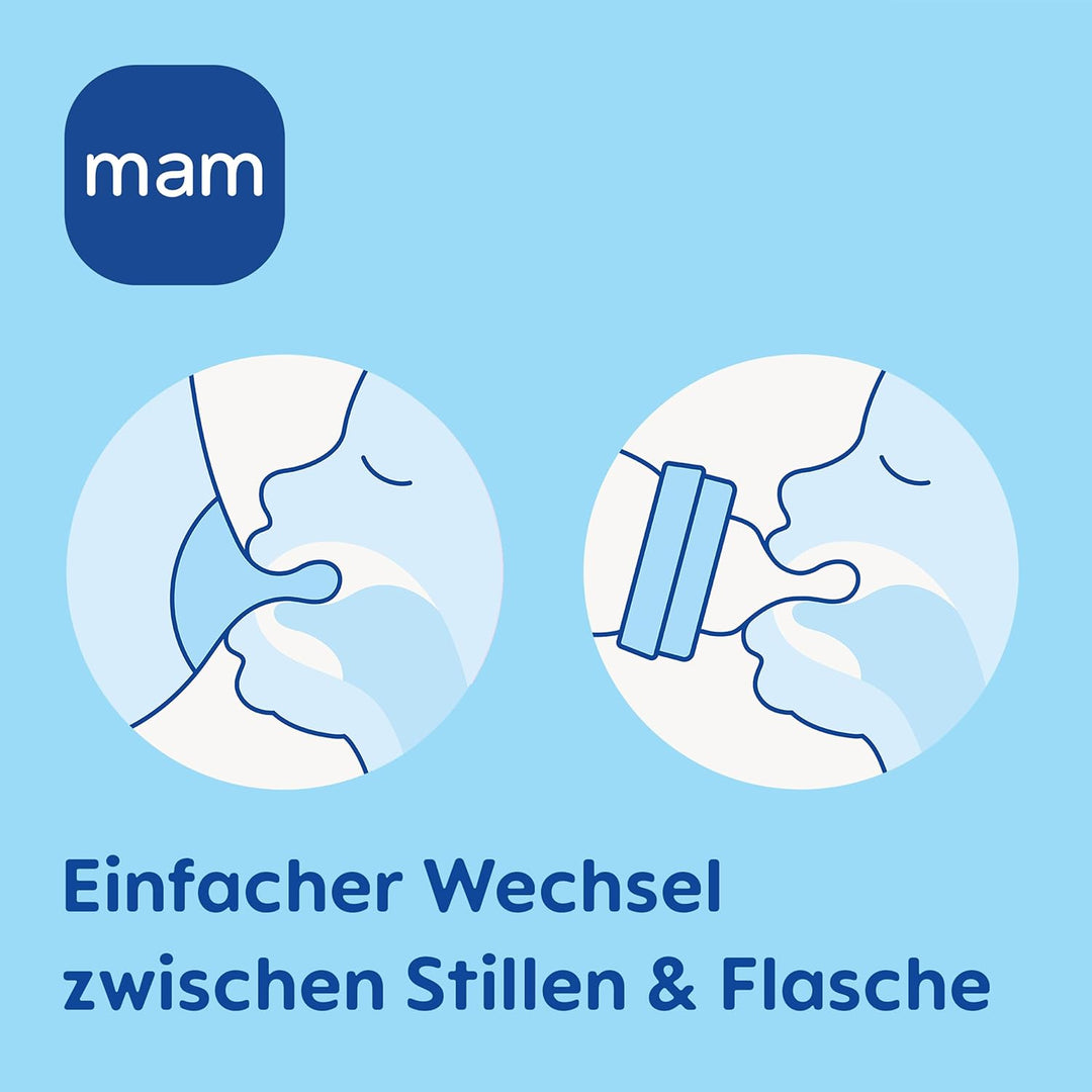 MAM Easy Active Baby Bottle-Set | 0+ Mon | Babyflaschen-Set für Neugeborene | 94% Akzeptanz | stillf