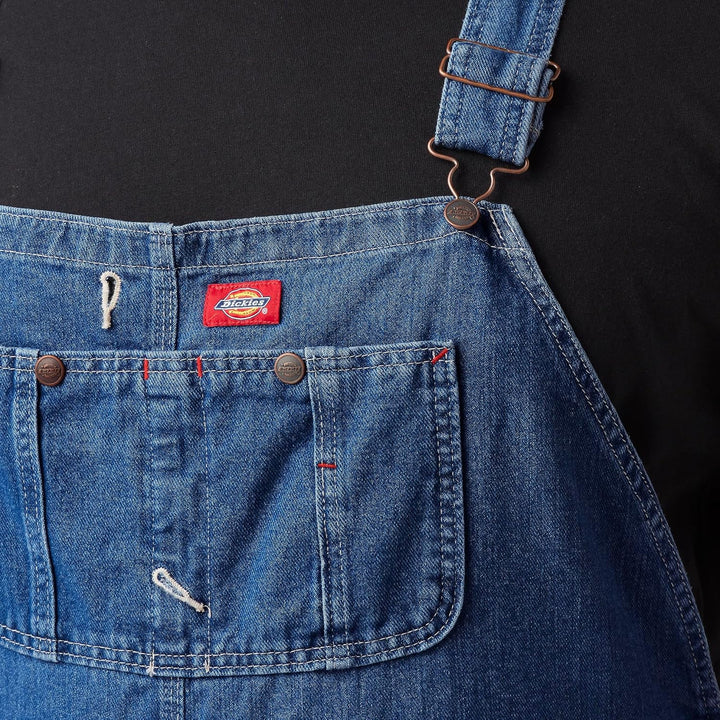 Dickies Herren Latzhose Duck Bib Overall 38W / 32L Blau (Rnsd Ind/Blu Rnb), 38W / 32L Blau (Rnsd Ind