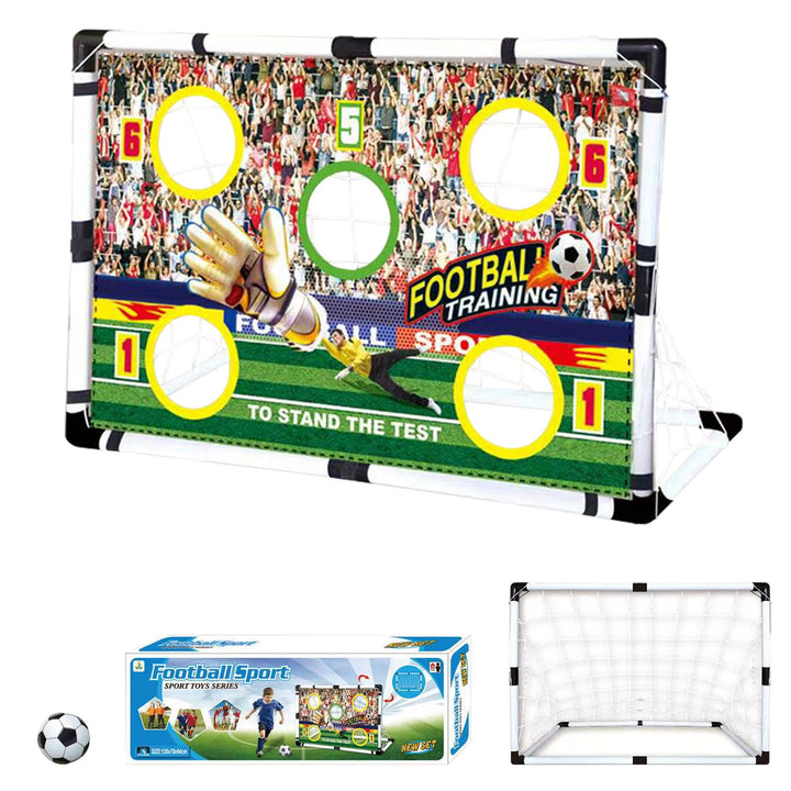 XL Fussballtor Set - Fussballtor Kinder Garten Set - Faltbares Fussballtor Kinder Outdoor mit Netz,