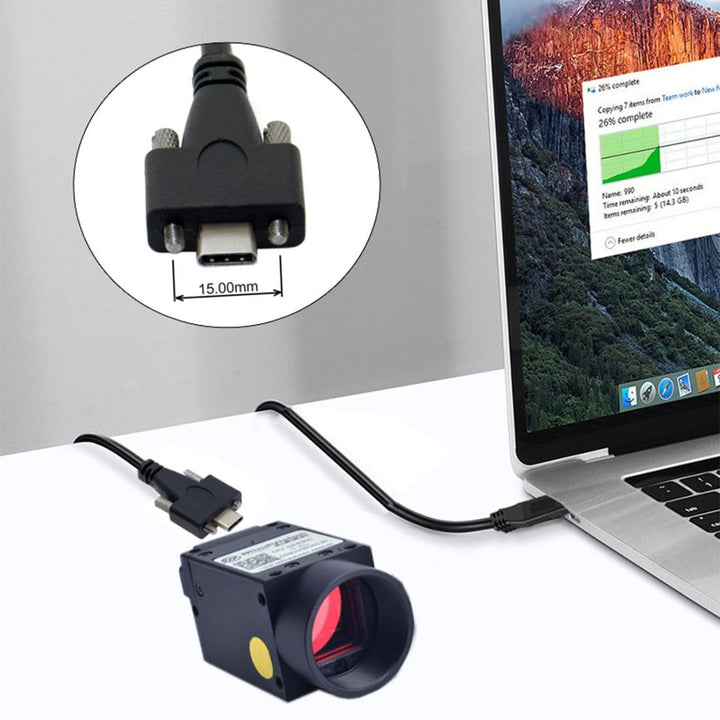 chenyang CY USB-Kabel für die Schalttafelmontage USB C-zu-USB-Datenkabel USB 3.1 Typ-C-Doppelschraub