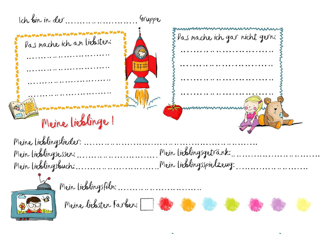 Mein Kindergarten-Freunde Buch, Gebundenes Buch