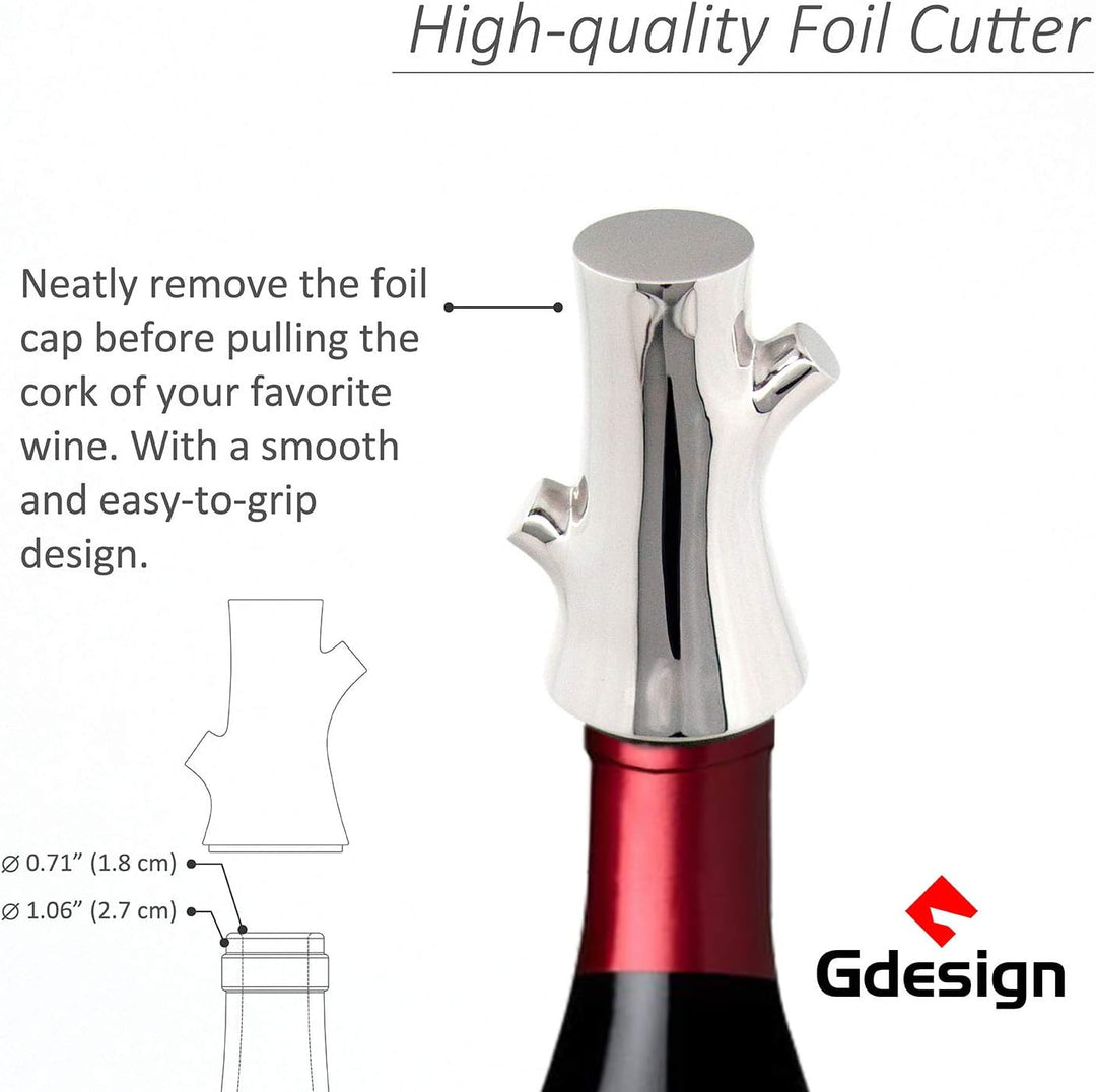 Gcurtain 【GEWINNER VON iF Design Award 2020】 Gdesign Weinfolienschneider Edelstahl Folienschneider,