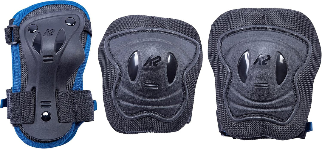 K2 Sports Europe Jungen Inlineskates Raider Pro Pad blue S (Knee: A:27-31cm B:25-29cm / Elbow: A:22-