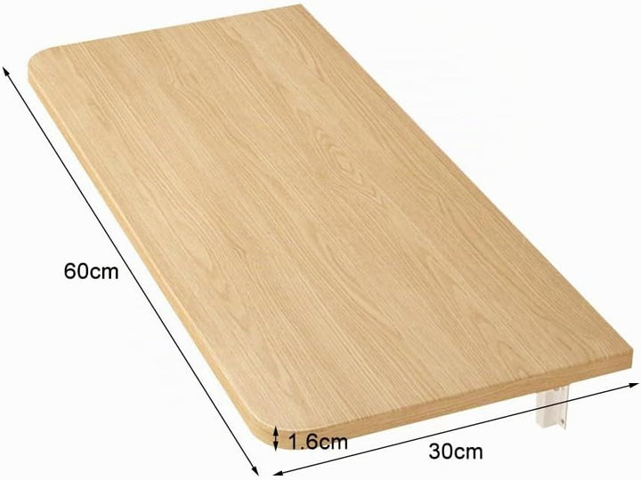 Wandtisch, klappbar, aus Holz, Küche, klappbar, Wandmontage, schwimmend, Computer-Schreibtisch, 60 x