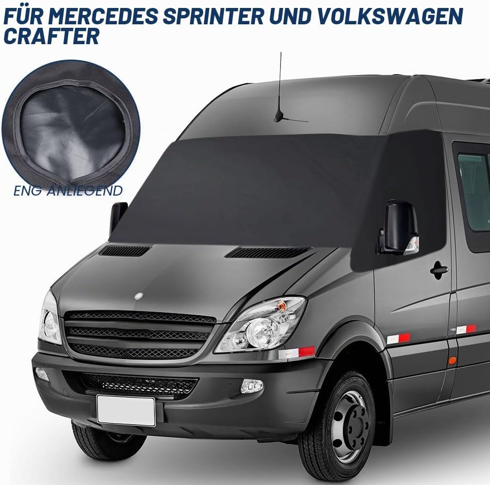 Opaltool Auto Windschutzscheiben Abdeckung, Faltbar 600D Wasserdicht Wetterfest Frontscheibe Wrap Co