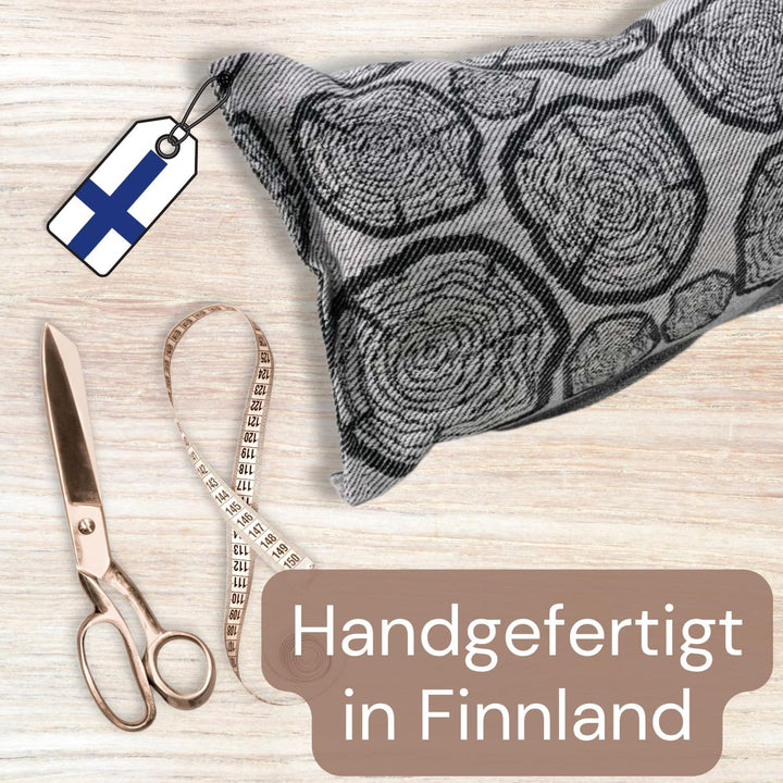 Jokipiin Premium Saunakissen 40 x 22 cm | 100% Made in Finland | ReisekissenLeinen Baumwolle