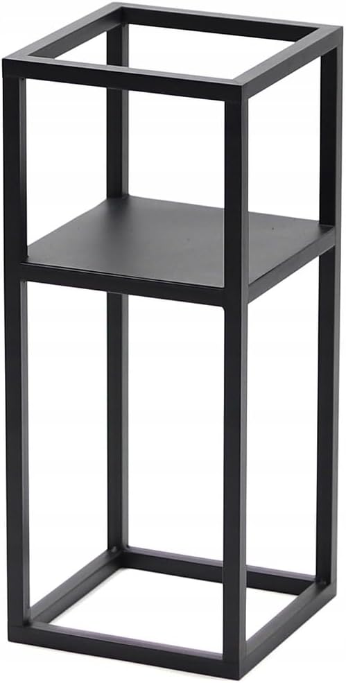Blumenständer - Pflanzenständer aus Metall - 21x21x50cm - für Wohnzimmer, Küche, Büro - Loft, Indust
