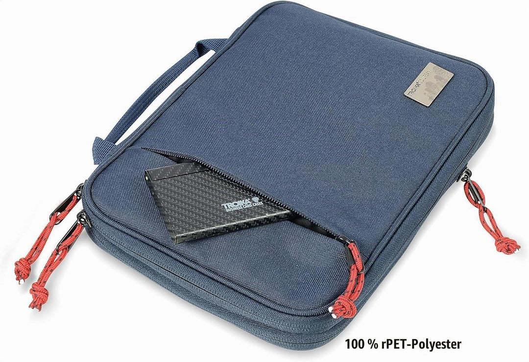 Troika Go Urban Tech Pouch Kabeltasche für Elektronikzubehör aus recyceltem Material in der Farbe Du