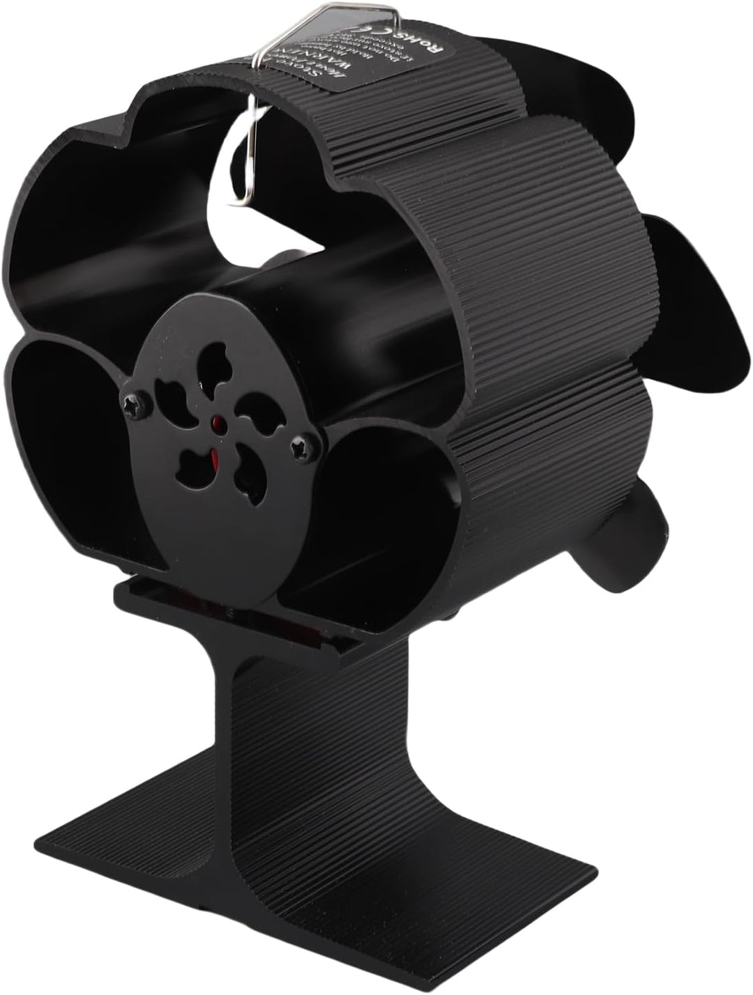 TOPINCN 6 Flügel Wärmebetriebener Ofenventilator, Kaminofenventilator aus Aluminiumlegierung, Holzof