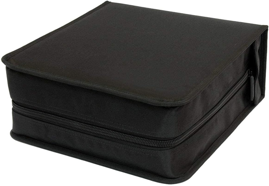 GOODS+GADGETS CD-Wallet/Mappe & DVD-Tasche aus robustem Nylon und Zwischenseiten aus Stoff, Disc-Org