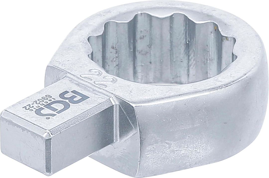 BGS 6902-22 | Einsteck-Ringschlüssel | 22 mm | Aufnahme 9 x 12 mm, 22 mm