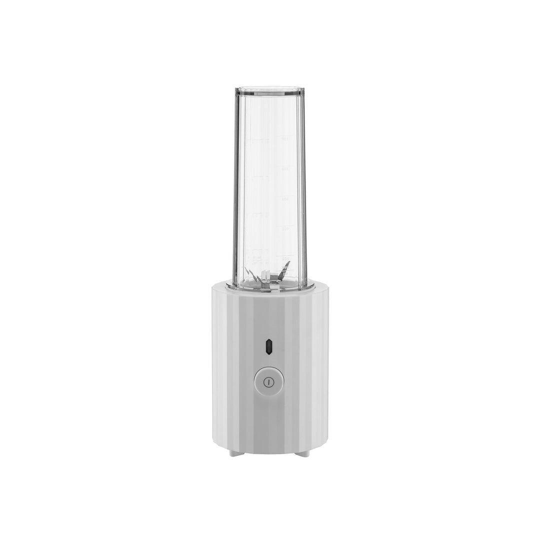 Alessi Plissé MDL17 W - Design Persönlicher Mixer, aus Thermoplastischem Harz, mit Behälter und Mini