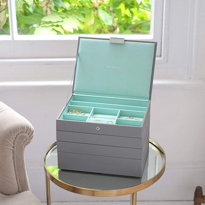Stackers Grau Mint Klassisch Schmuckschatulle - 4 Dove Grey/Mint Green, Dove Grey/Mint Green