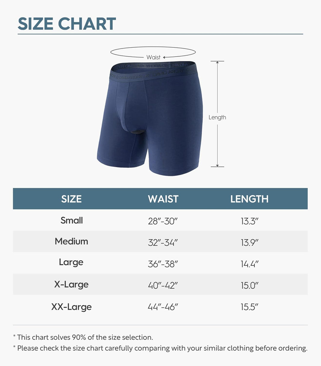 DAVID ARCHY Herren Boxershorts Mehrfachpack, Mirco Modal Stretcken Klassischer Retroshorts, Unterhos