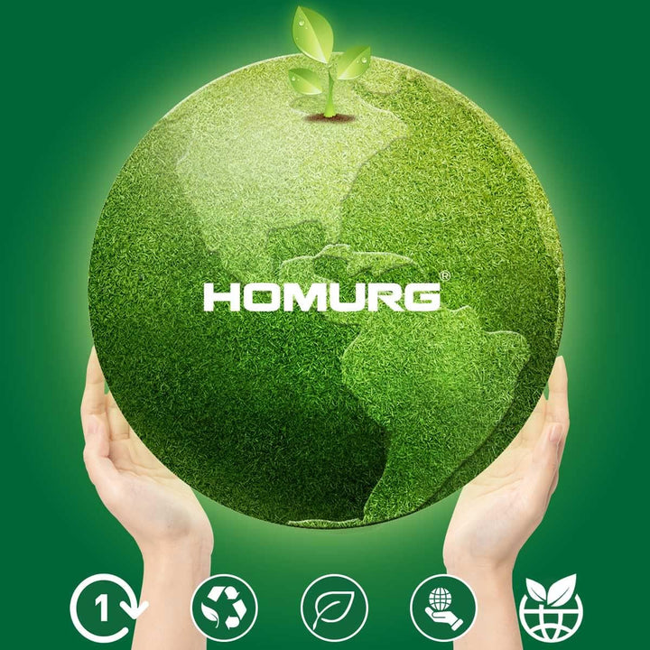 HOMURG Pappteller Eckig und Holz Besteck 30 Set, Robust Partygeschirr mit Einwegteller und Einwegbes