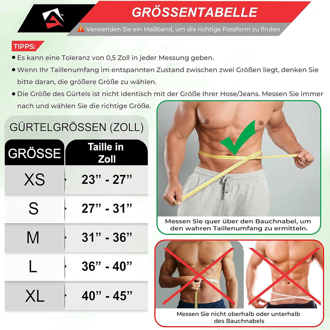 AQF Gewichthebergürtel, 4"/10.2cm Autolock Nylon Gürtel, Functional Training Bodybuilding Fitness Gü