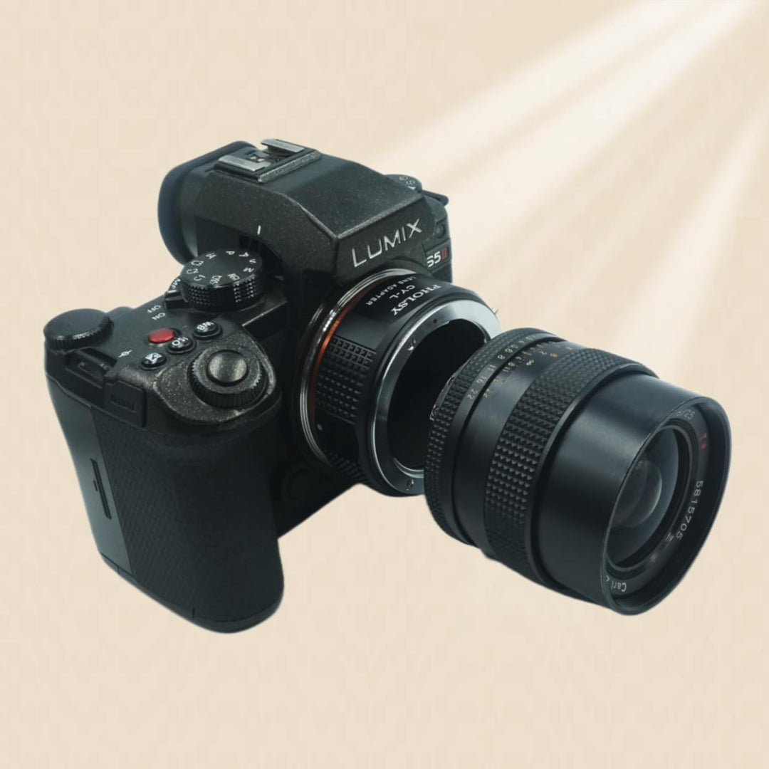 PHOLSY Objektivadapter Kompatibel mit Contax/Yashica CY Objektiv auf L Mount Kameragehäuse Konverter