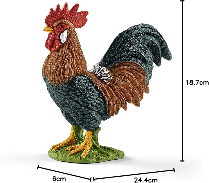 schleich 42385 FARM WORLD Starter-Set inkl. 4 schleich Bauernhoftiere: Kuh, Schaf, Esel & Hahn, Tier