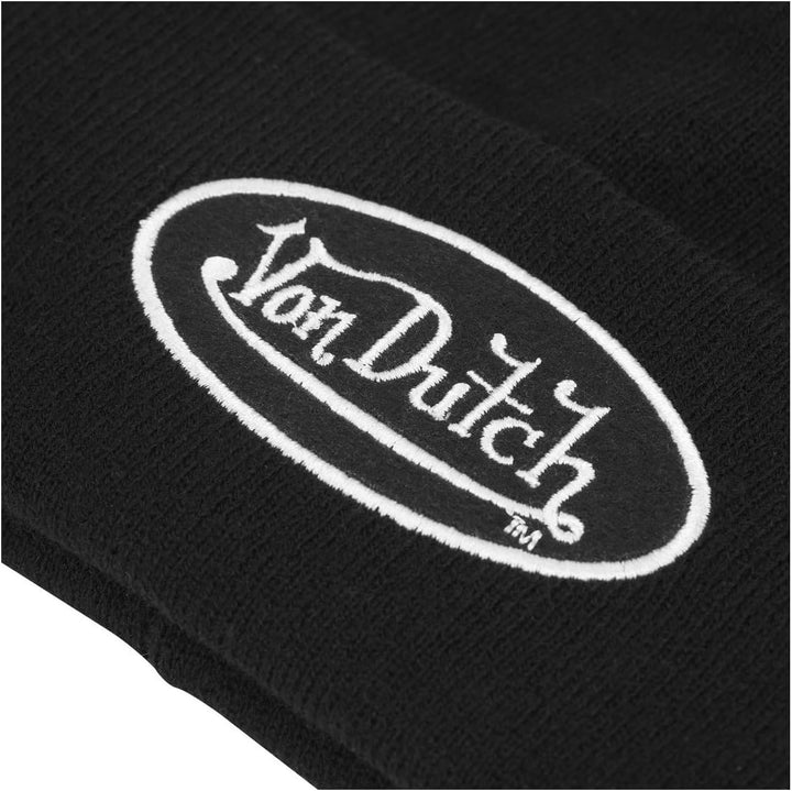 Von Dutch Mütze aus Wolle Einheitsgrösse Schwarz, Einheitsgröße Schwarz