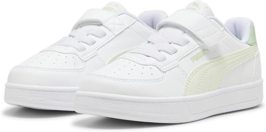 PUMA Unisex Kinder Caven 2.0 Ac+ Ps Sneaker, White Green Illusion Pure