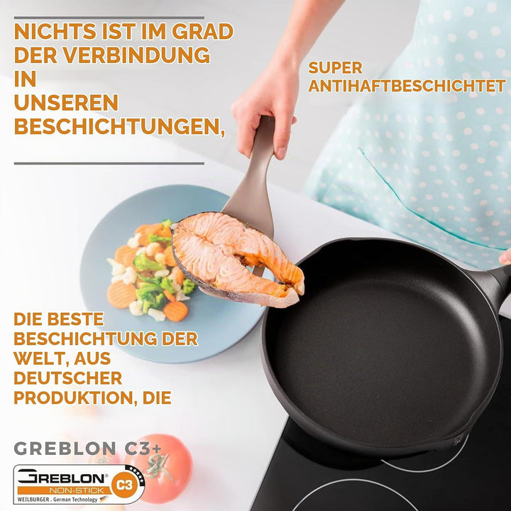 Kochtopf Induktion 28 cm, spülmaschinengeeignet, einfache reinigung, entwickelt mit deutscher techno