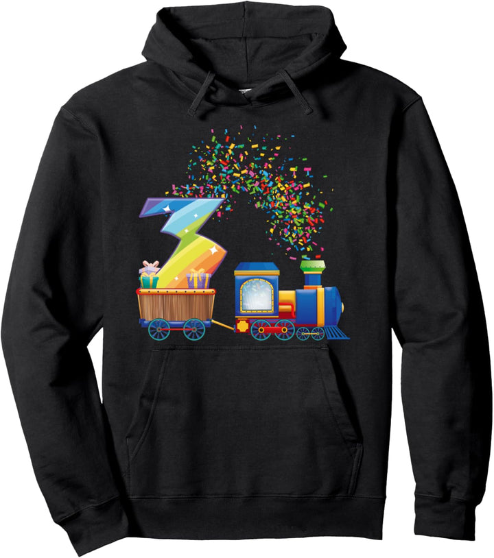 3. Geburtstagzug - Kinder, Jungen & Mädchen - Drei Jahre Alt Pullover Hoodie