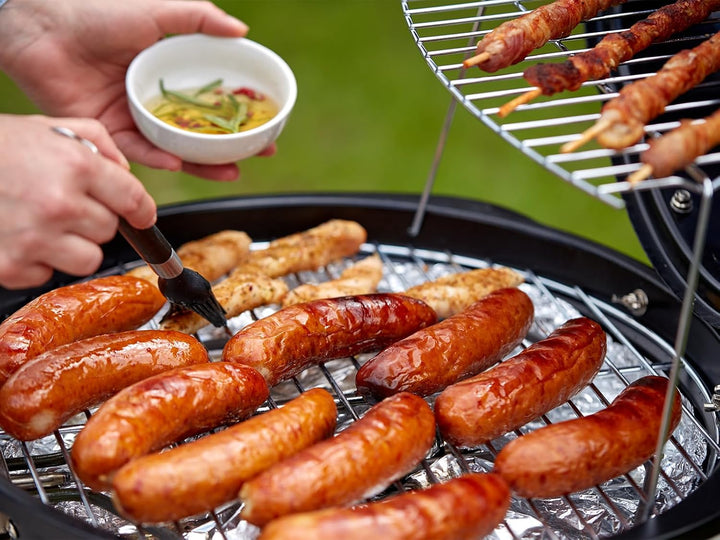 CUSIMAX Elektrogrill Tischgrill, für Innen- & Aussennutzung, Balkon, Garten & Küche, 1600W Tragbarer