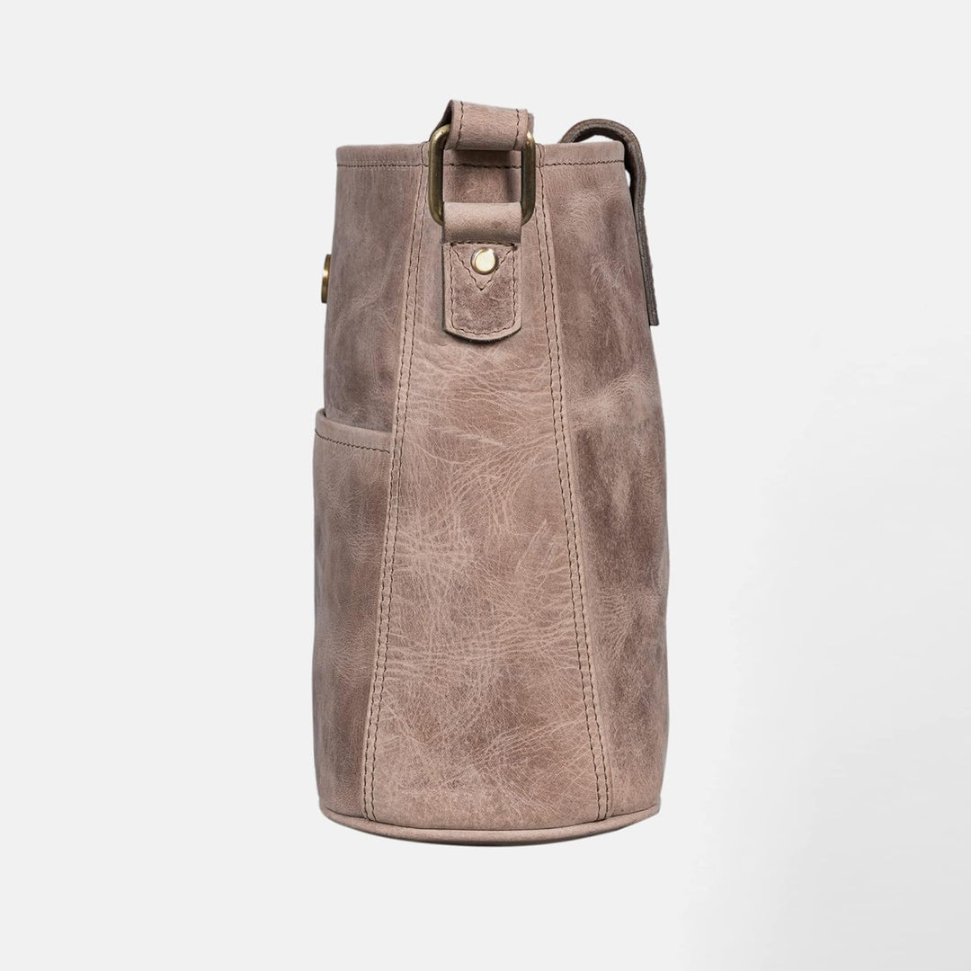 LEABAGS Leder Handtasche Damen I Premium Echtleder Umhängetasche I Damen Schultertasche I Damentasch