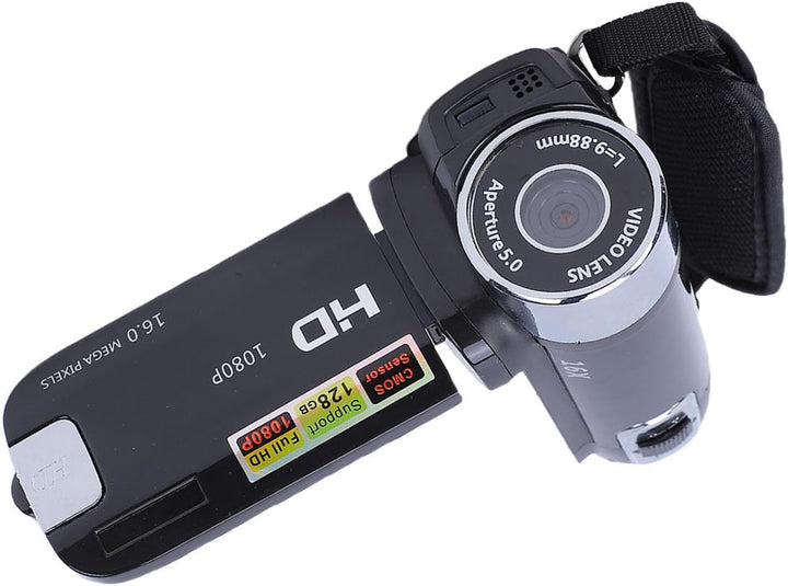 Entatial 4X Digitale Camcorder-Videokamera 720P Full HD 270 ° Drehung Weitwinkel 2.4inch Bildschirm
