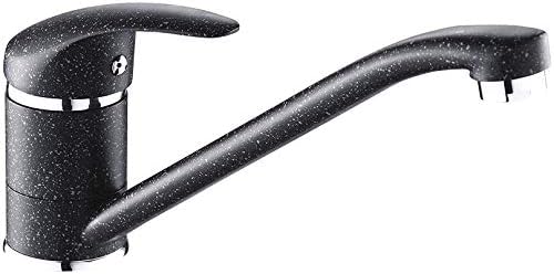 VBChome Spüle Spülbecken Granit 59x46 cm Einzelbecken Einbauspüle Küchenspüle gesprenkelt + Siphon W