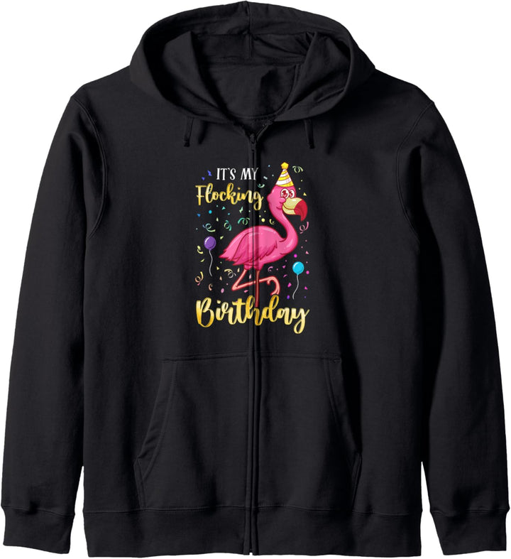 Niedlich ist meine Beflockung Geburtstag Flamingos Geschenk Kapuzenjacke