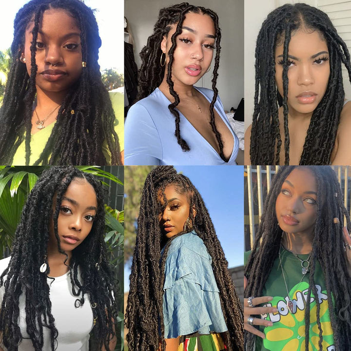Leeven 8 Zoll Springy Twist Hair for Afro Marley Locs 3 Packs Afro Kinky Curly Marley Braiding Hair