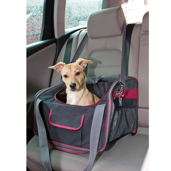 Kerbl 80594 Autositztasche Axion, 41 x 34 x 30 cm, schwarz/rot