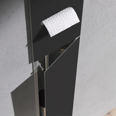 emco ASIS 2.0 Unterputz-Schrankmodul für die Klobürstengarnitur, Badezimmerschrank mit Toilettenpapi