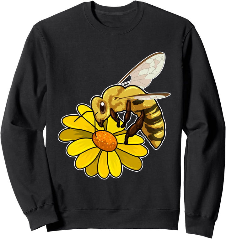Biene Sonnenblume Blumen Sweatshirt